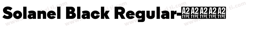 Solanel Black Regular字体转换